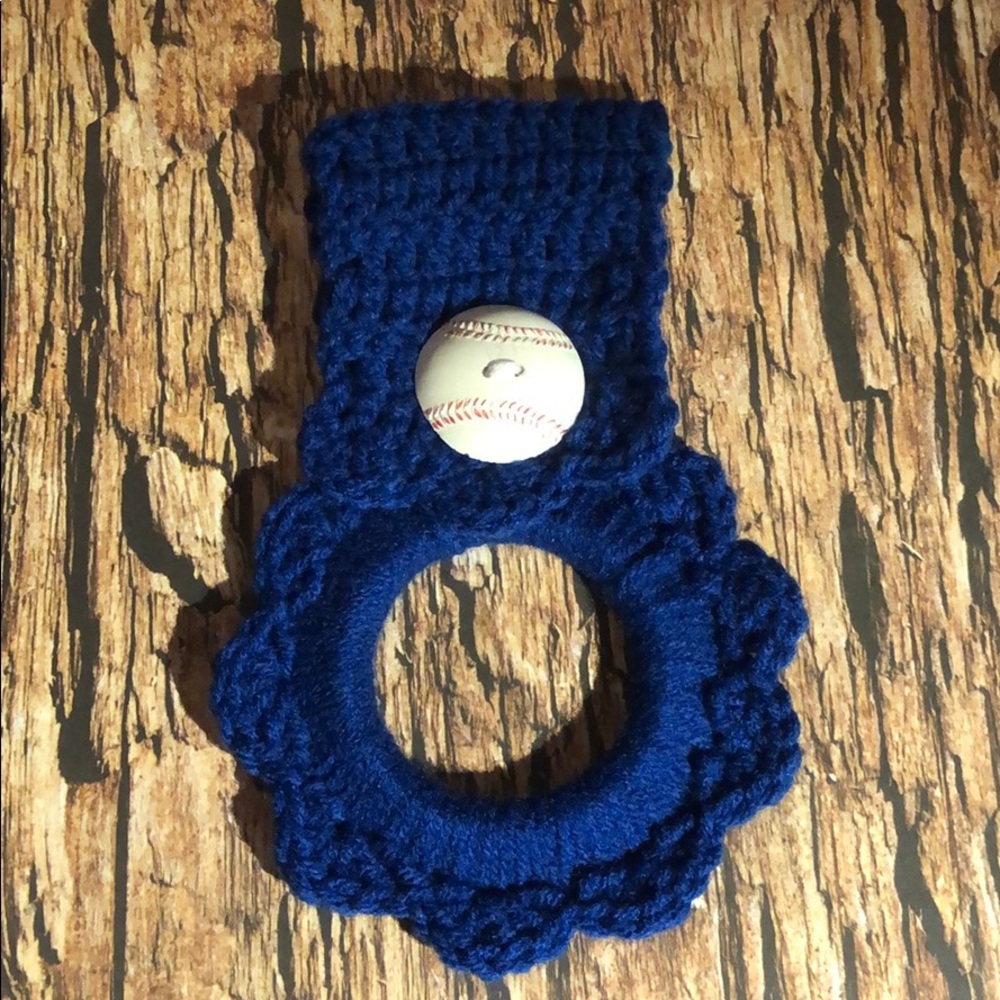 Baseball kitchen towel oven hanger man cave sport